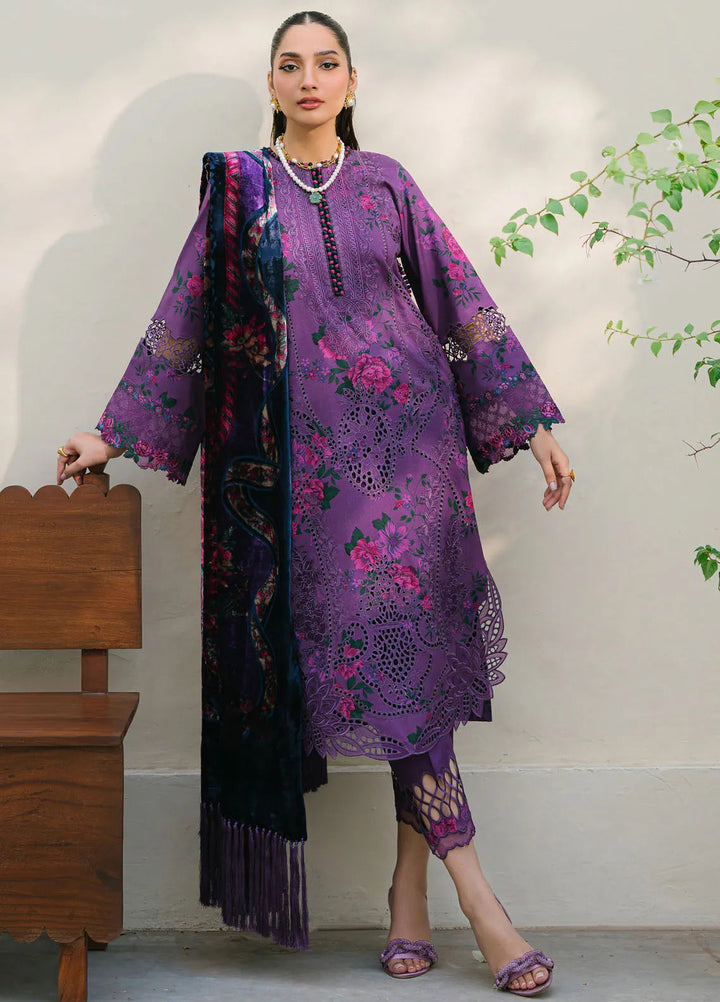 Olivia by Bin Ilyas Embroidered Kotrai Suit Unstitched 3 Piece BI24O 526 A - Winter Collection