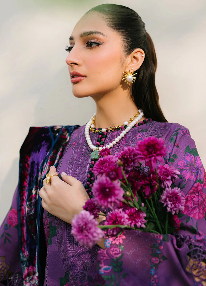 Olivia by Bin Ilyas Embroidered Kotrai Suit Unstitched 3 Piece BI24O 526 A - Winter Collection