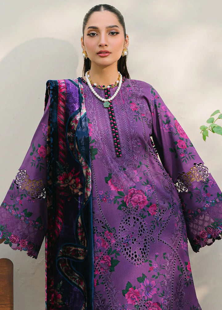 Olivia by Bin Ilyas Embroidered Kotrai Suit Unstitched 3 Piece BI24O 526 A - Winter Collection