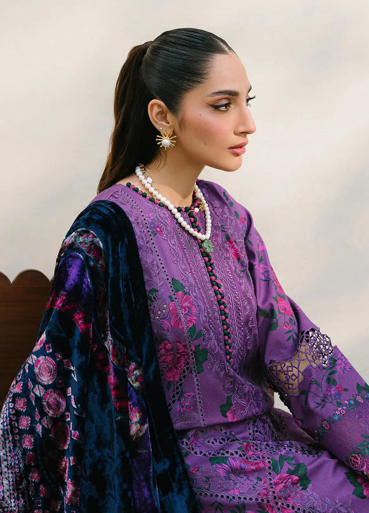 Olivia by Bin Ilyas Embroidered Kotrai Suit Unstitched 3 Piece BI24O 526 A - Winter Collection