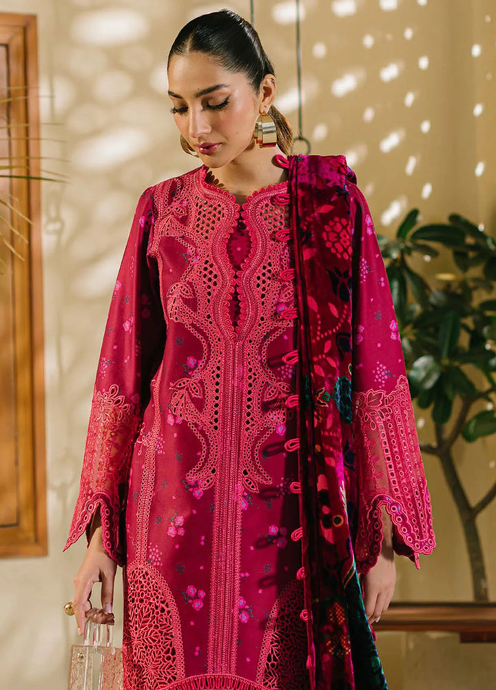 Olivia by Bin Ilyas Embroidered Kotrai Suit Unstitched 3 Piece BI24O 527 A - Winter Collection