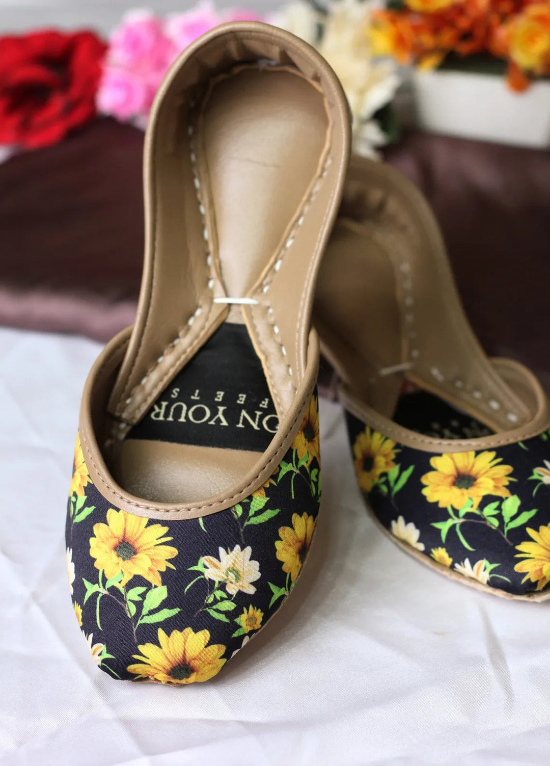 On Your Feets Women Khussa Sunflower Bloom