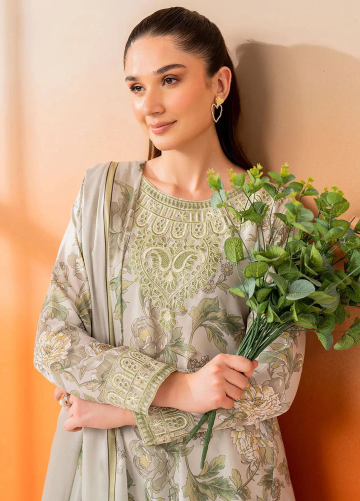 Panache Apparel Pret Printed Lawn 3 Piece Suit Cendre