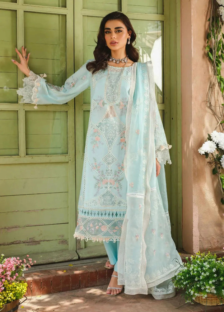 Paras by Pasha Embroidered Lawn Suit Unstitched 3 Piece PBP24L PR2-Bluebell - Summer Collection