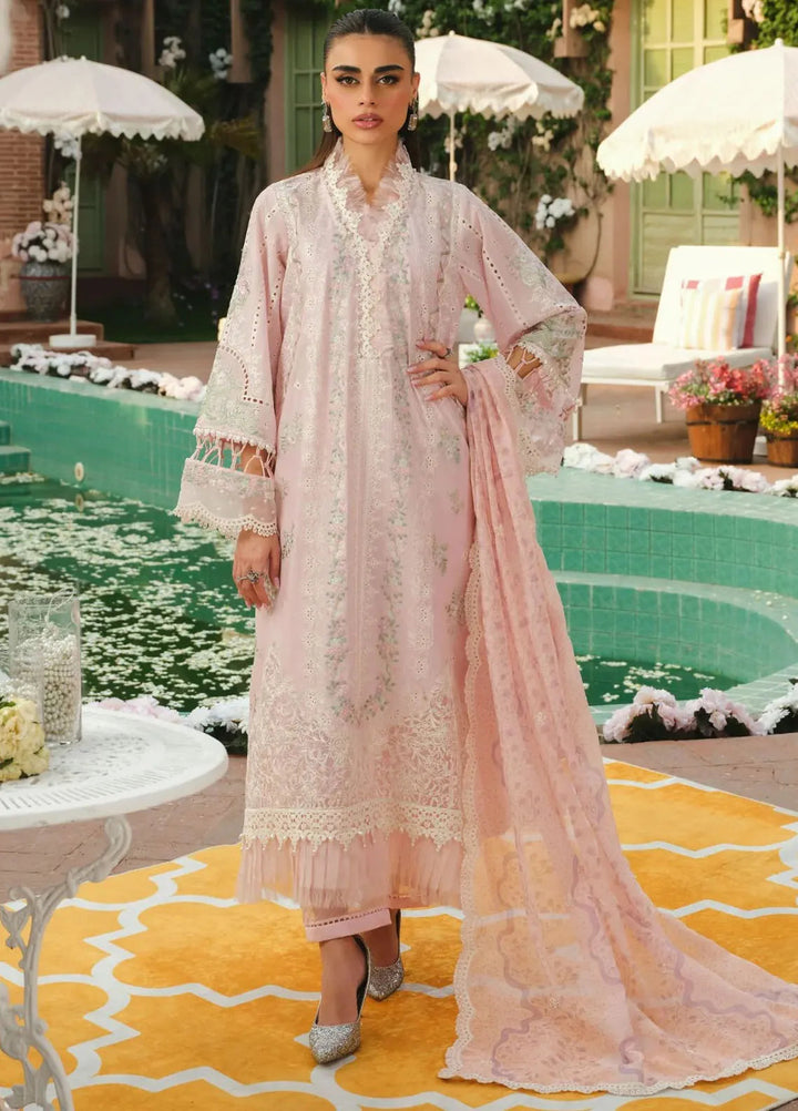 Paras by Pasha Embroidered Lawn Suit Unstitched 3 Piece PBP24L PR7-Lotus Bloom - Summer Collection