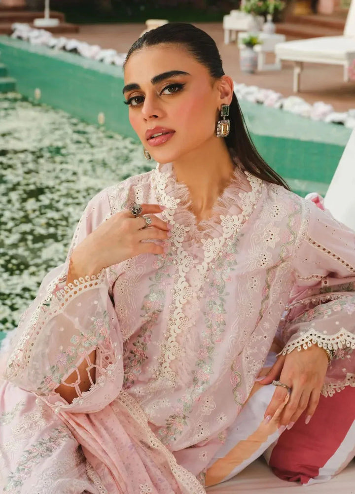 Paras by Pasha Embroidered Lawn Suit Unstitched 3 Piece PBP24L PR7-Lotus Bloom - Summer Collection