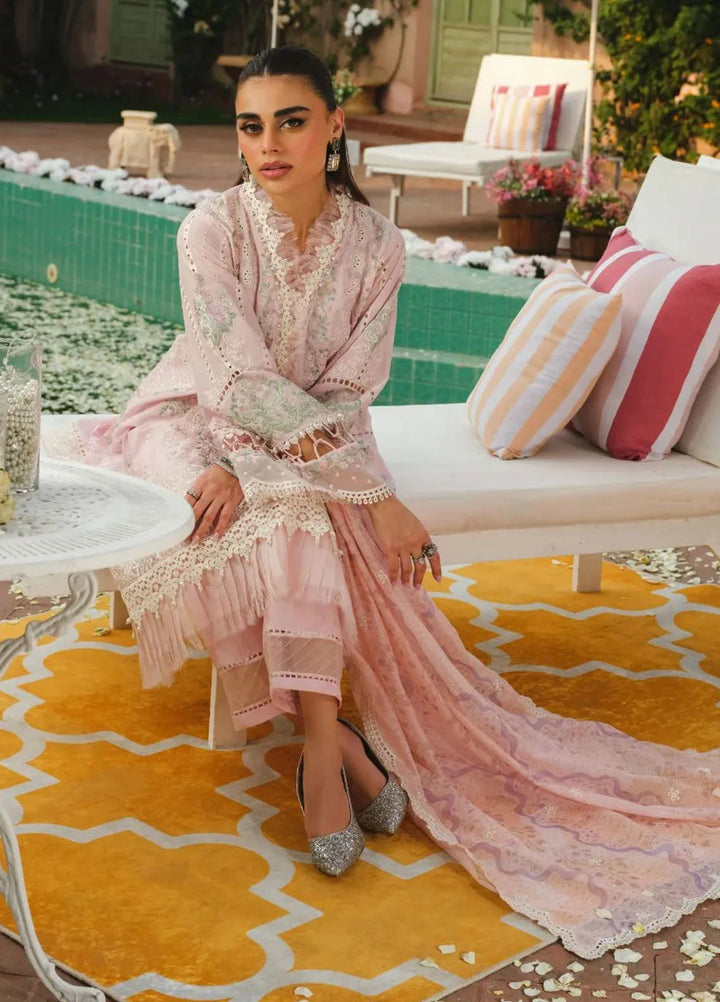 Paras by Pasha Embroidered Lawn Suit Unstitched 3 Piece PBP24L PR7-Lotus Bloom - Summer Collection