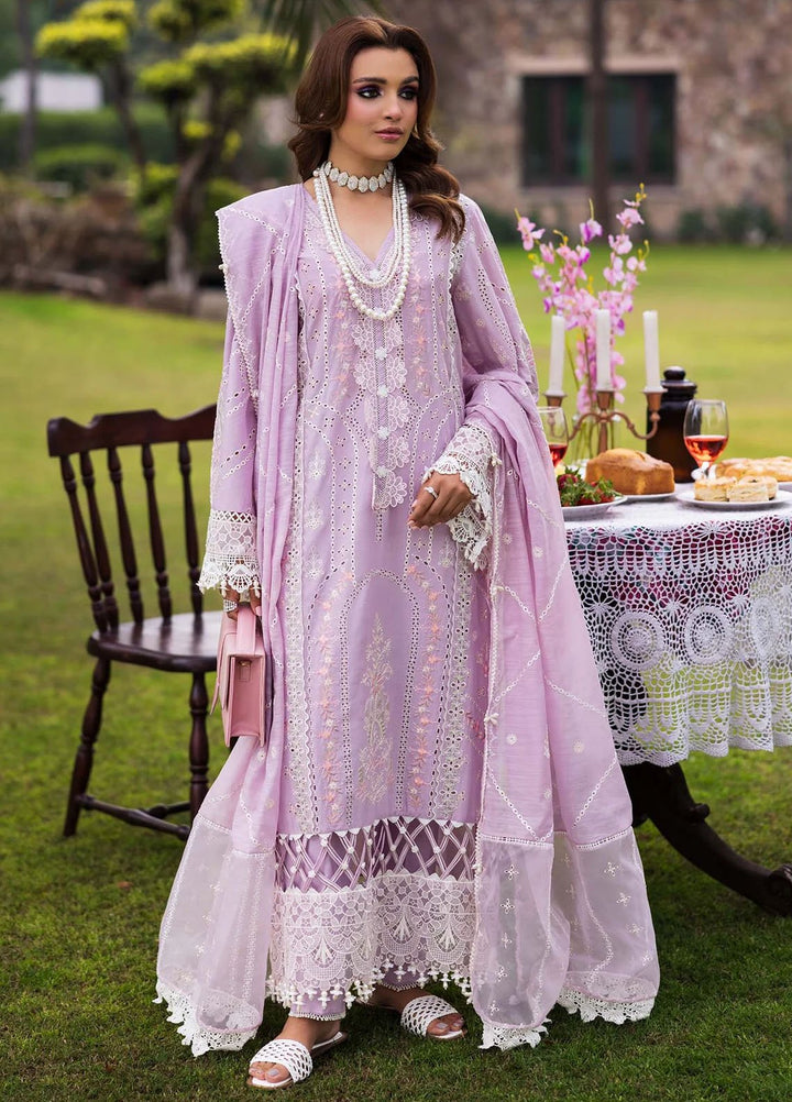 Paras by Pasha Pret Embroidered Lawn 3 Piece Suit PR-16 Orchid Bloom