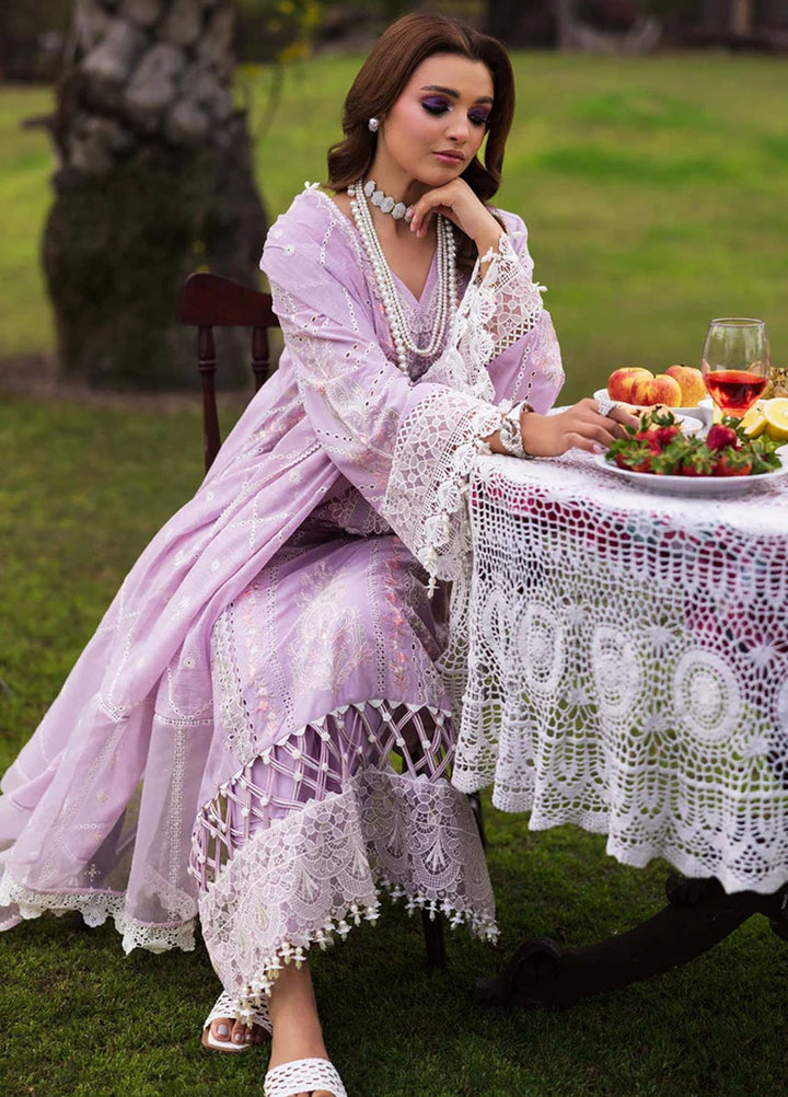 Paras by Pasha Pret Embroidered Lawn 3 Piece Suit PR-16 Orchid Bloom