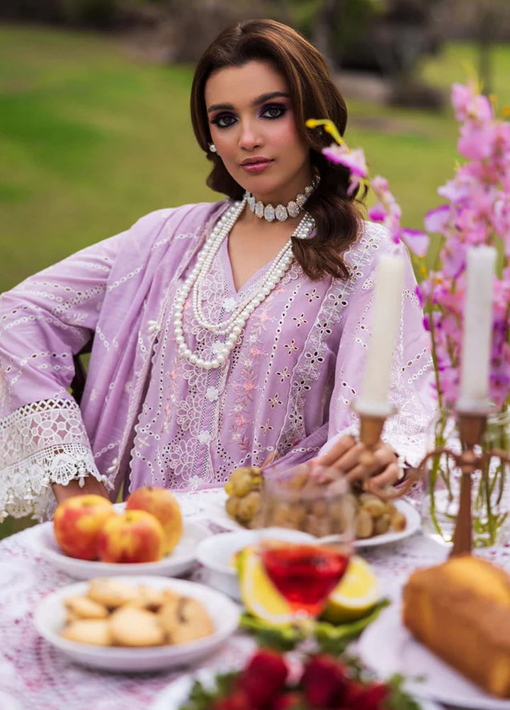Paras by Pasha Pret Embroidered Lawn 3 Piece Suit PR-16 Orchid Bloom