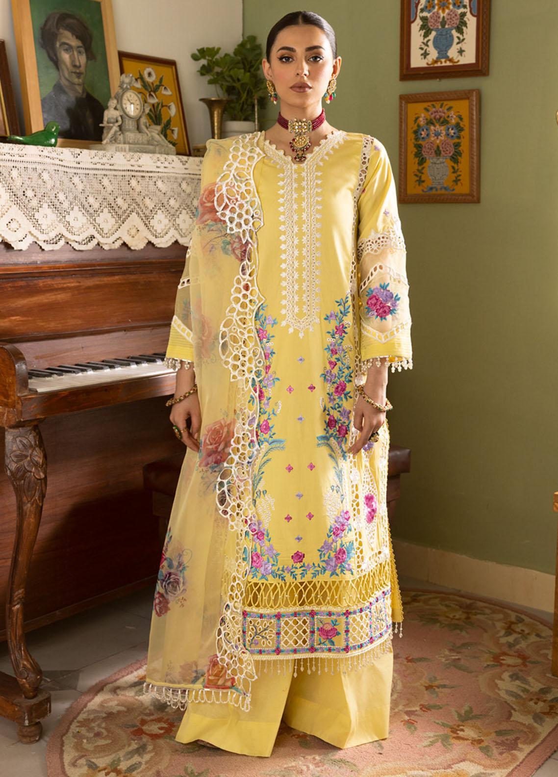 Parishay Embroidered Organza Suits Unstitched 3 Piece PRS25JP D-01 JRA - 01 - Formals Collection main image 1