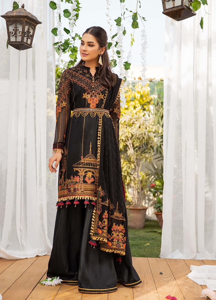 Parishey By Zaaviay Embroidered Chiffon Suits Unstitched 3 Piece ZV21P AYLA - Luxury Collection
