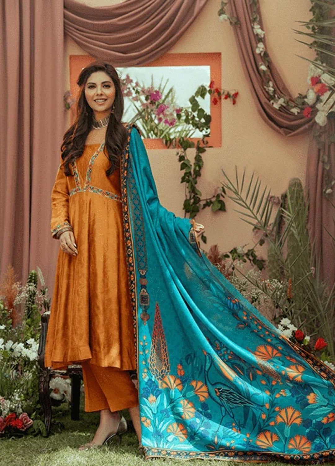 Parishey By Zaaviay Embroidered Jacquard Suits Unstitched 3 Piece ZV21PW Feeha - Winter Collection