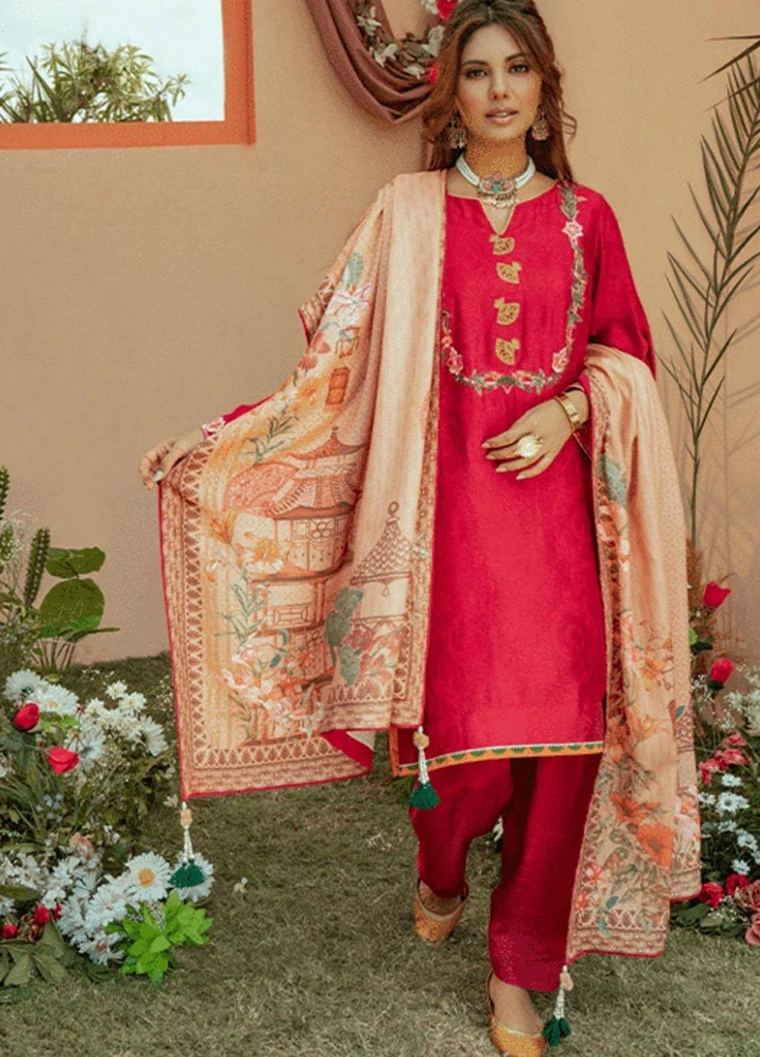 Parishey By Zaaviay Embroidered Jacquard Suits Unstitched 3 Piece ZV21PW Zehrin - Winter Collection