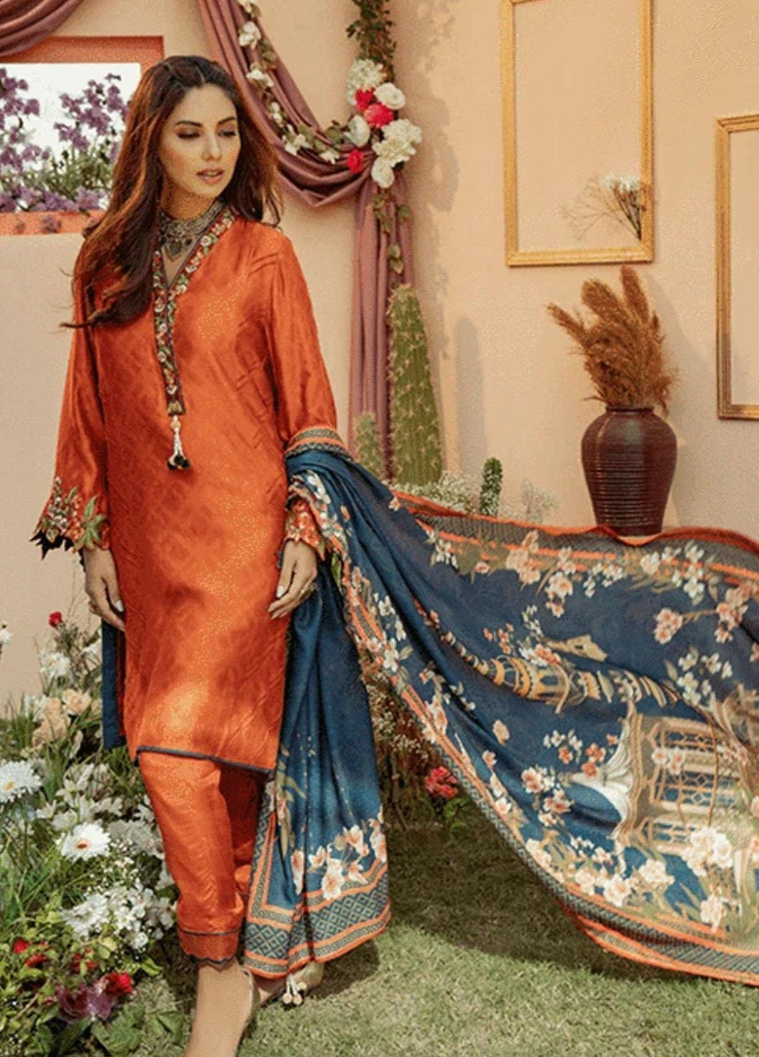 Parishey By Zaaviay Embroidered Jacquard Suits Unstitched 3 Piece ZV21PW Shagaf - Winter Collection