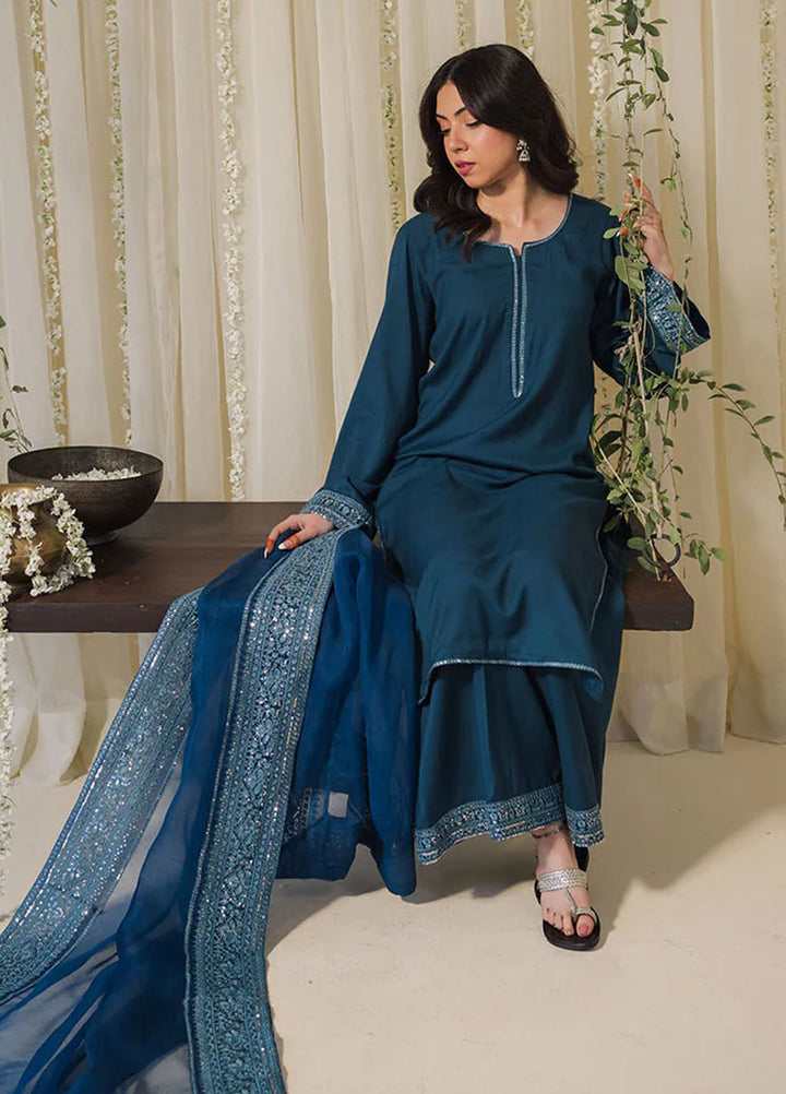 Pashma Khan Embroidered 3 Piece Khaab