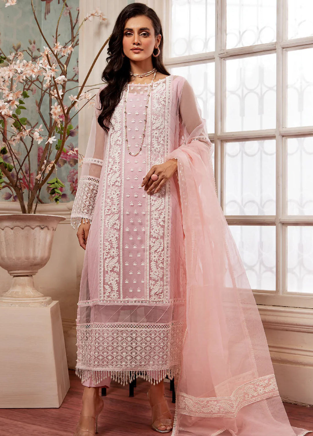 Pashmire Pret Embroidered Organza 3 Piece Suit Muskan