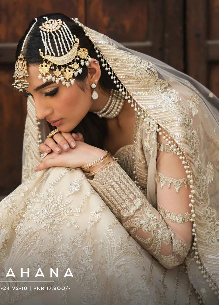 Pehli Nazar by Ayzel Embroidered Net Suit Unstitched 3 Piece AAF24P D-10 Shahana - Festive Collection