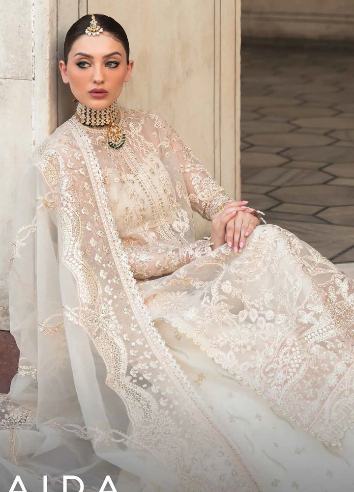 Pehli Nazar by Ayzel Embroidered Organza Suit Unstitched 3 Piece AAF24P D-03 Zubaida - Festive Collection