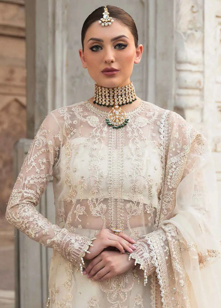 Pehli Nazar by Ayzel Embroidered Organza Suit Unstitched 3 Piece AAF24P D-03 Zubaida - Festive Collection