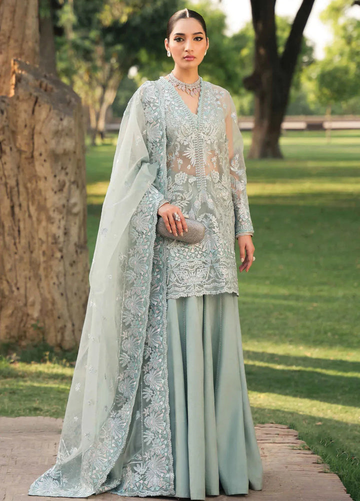 Pehli Nazar by Ayzel Embroidered Organza Suit Unstitched 3 Piece AAF24P D-04 Sultana - Festive Collection