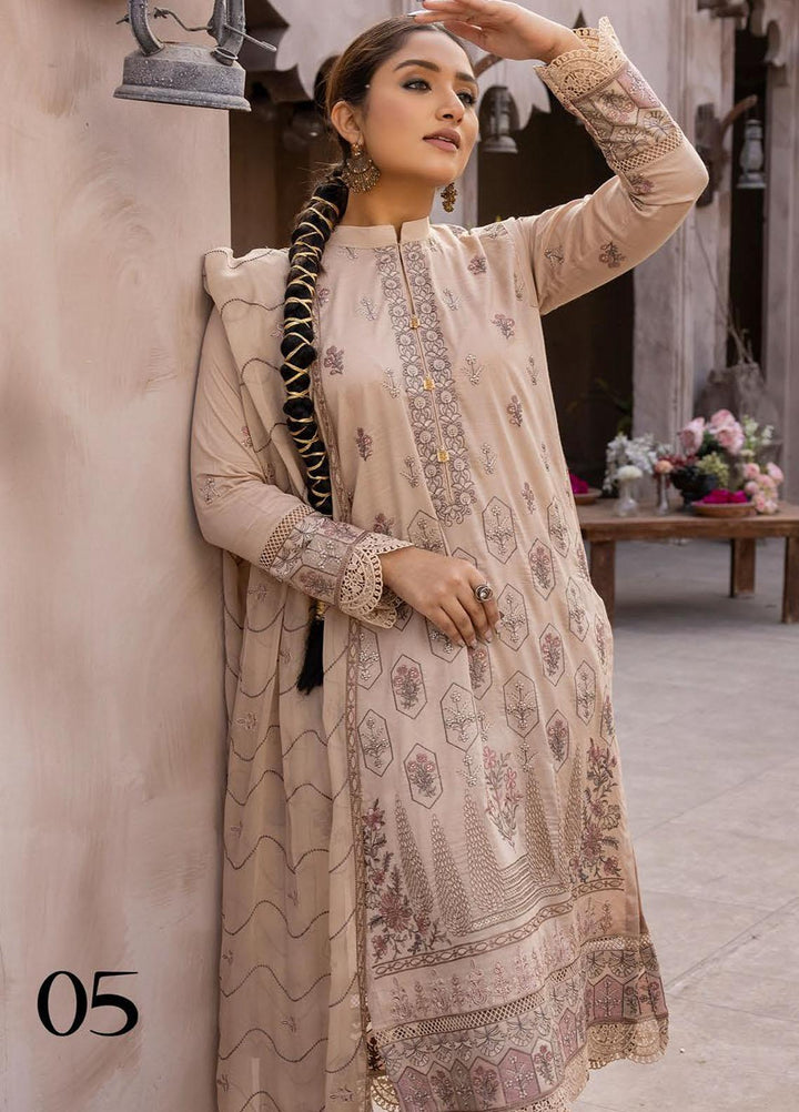 Pehnawa By Aalaya Embroidered Lawn Suits Unstitched 3 Piece ALY23P D-05 - Summer Collection