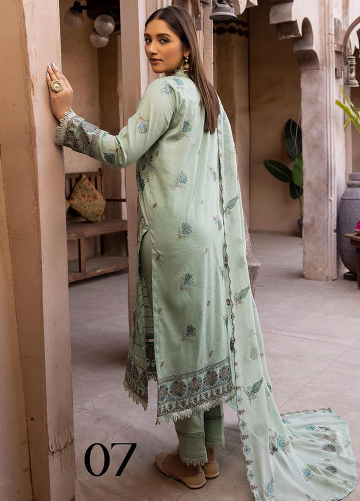 Pehnawa By Aalaya Embroidered Lawn Suits Unstitched 3 Piece ALY23P D-07 - Summer Collection