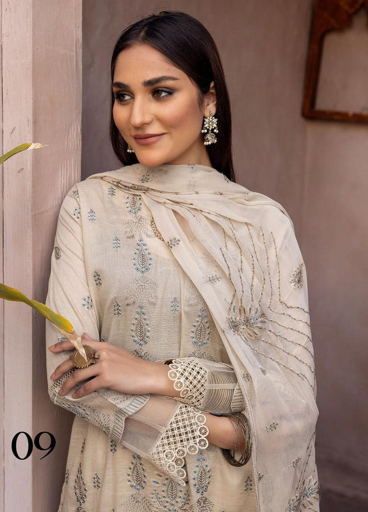 Pehnawa By Aalaya Embroidered Lawn Suits Unstitched 3 Piece ALY23P D-09 - Summer Collection