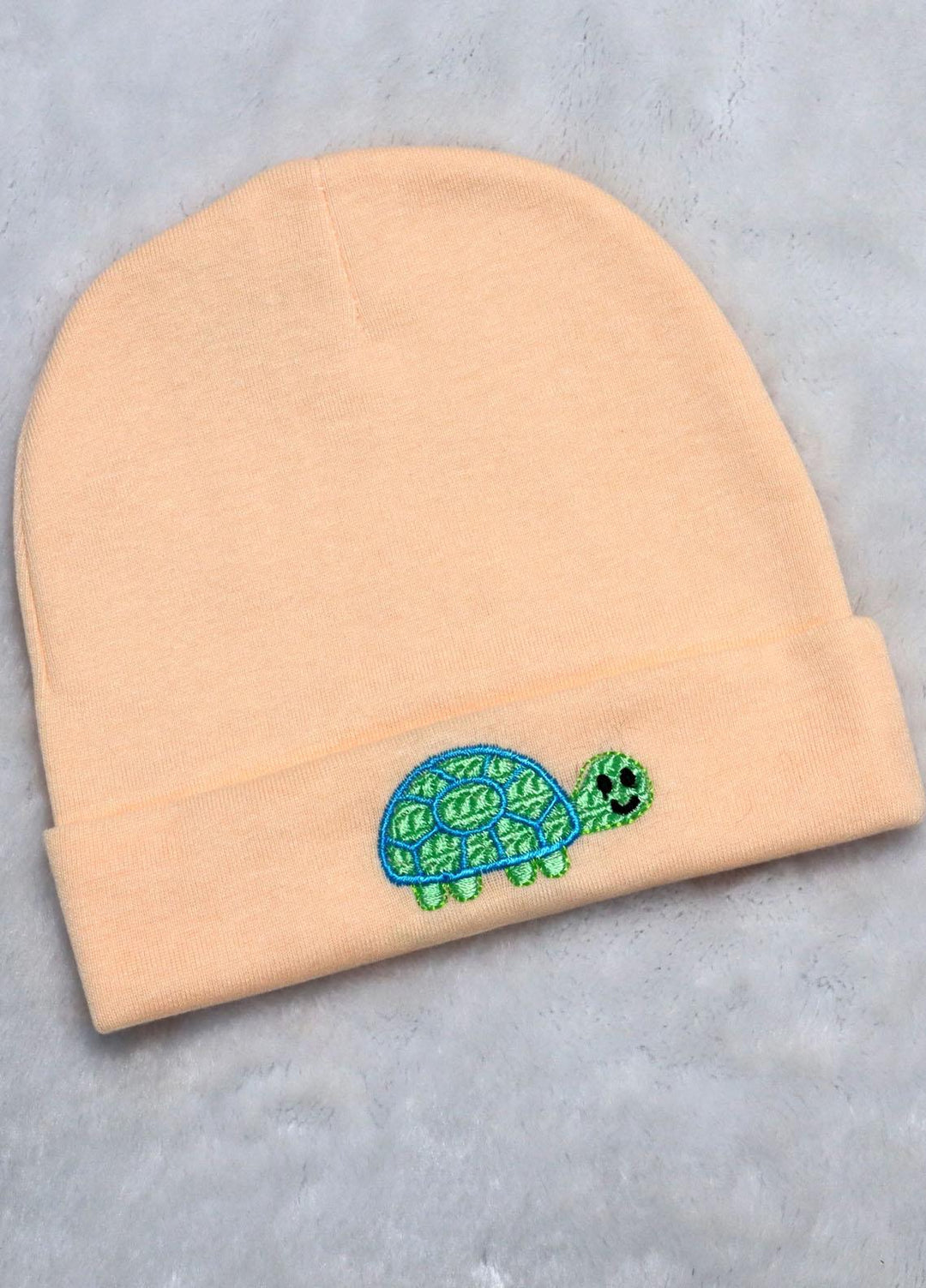 Plush Mink    Cap Infant Baby Cap- Orange - Baby Product