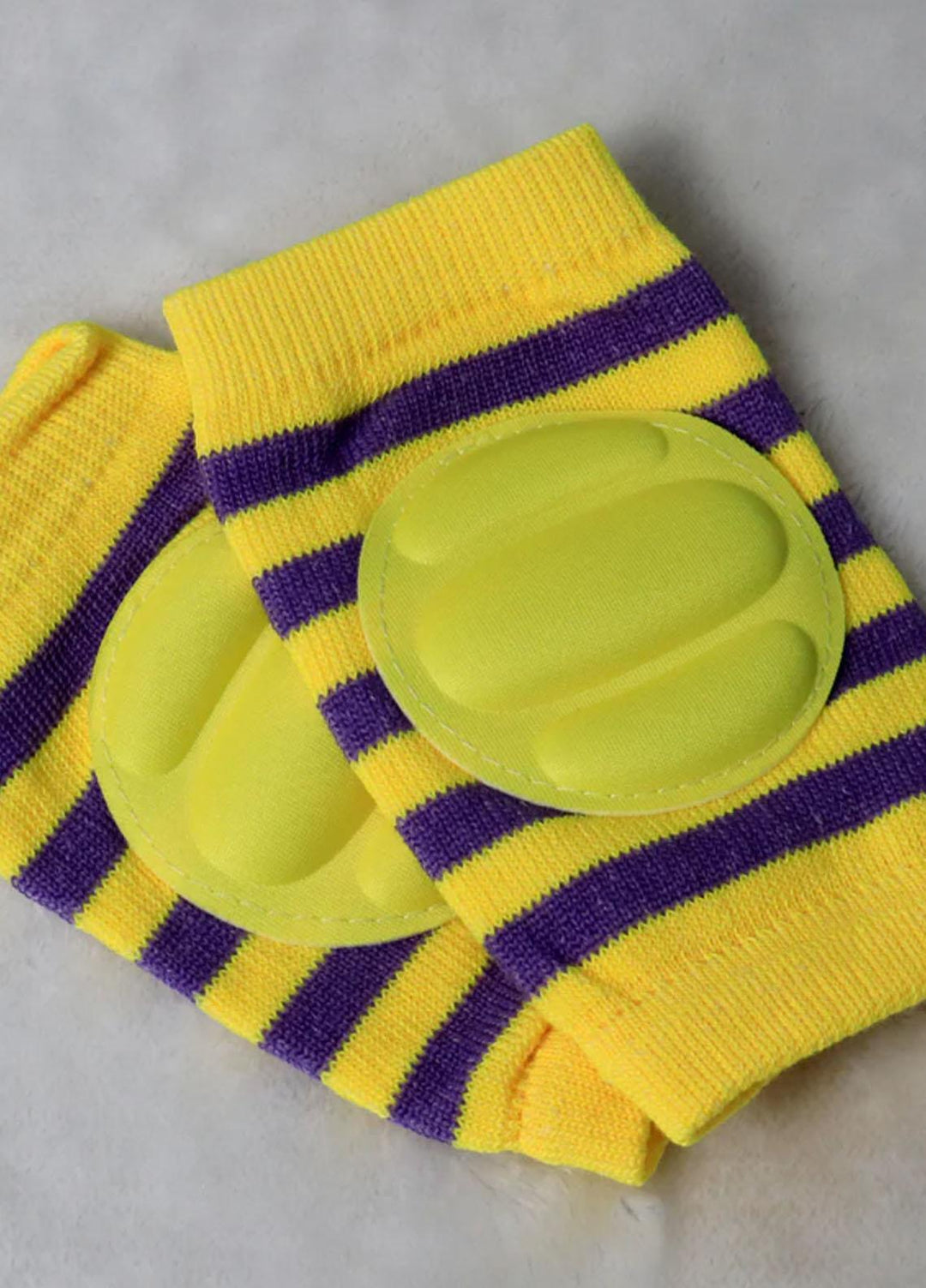 Plush Mink    kneepad Kneepads for Babies - Purple and Yellow - Baby Product