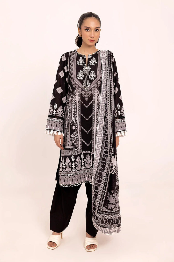 Gul Ahmed Embroidered Lawn Suits Unstitched 3 Piece GA25NB B-52016 - Summer Collection