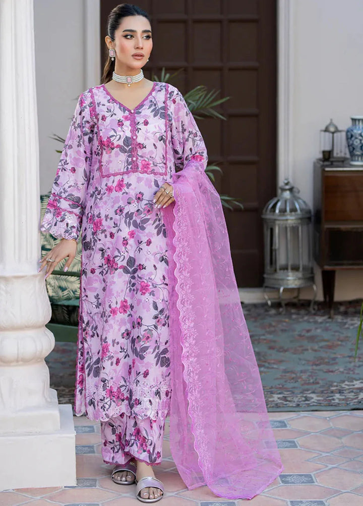 Printkari By Noorma Kaamal Embroidered Lawn Suit Unstitched 3 Piece NK24PK2 NK-PK-16 - Summer Collection