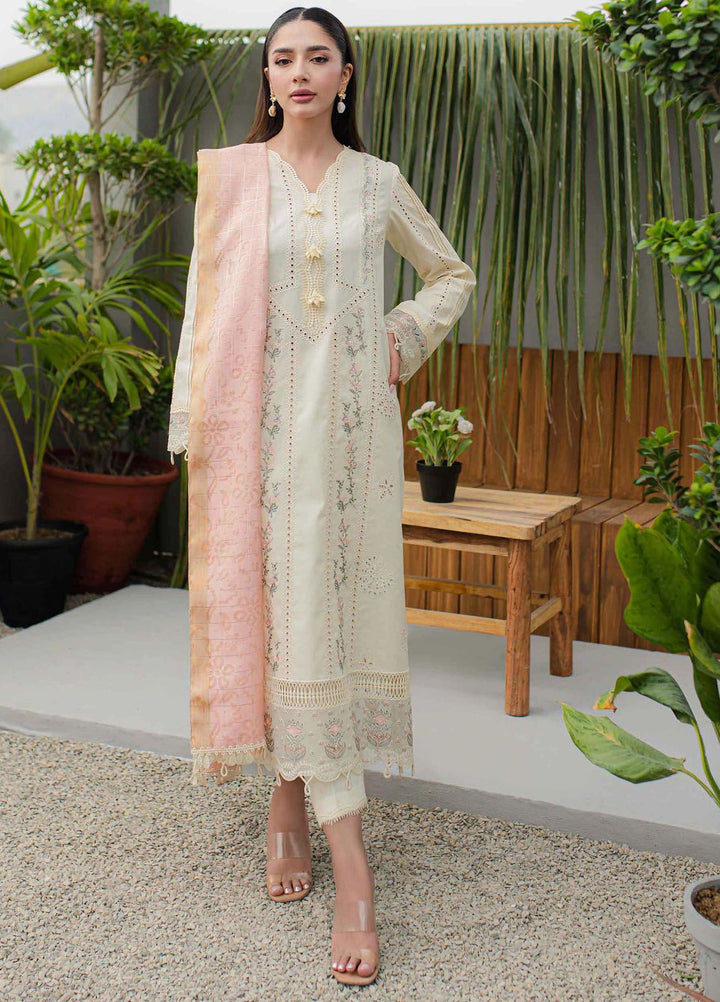 Qalamkar Embroidered Lawn Suits Unstitched 3 Piece QLM24Q JK-05 Meliora - Summer Collection