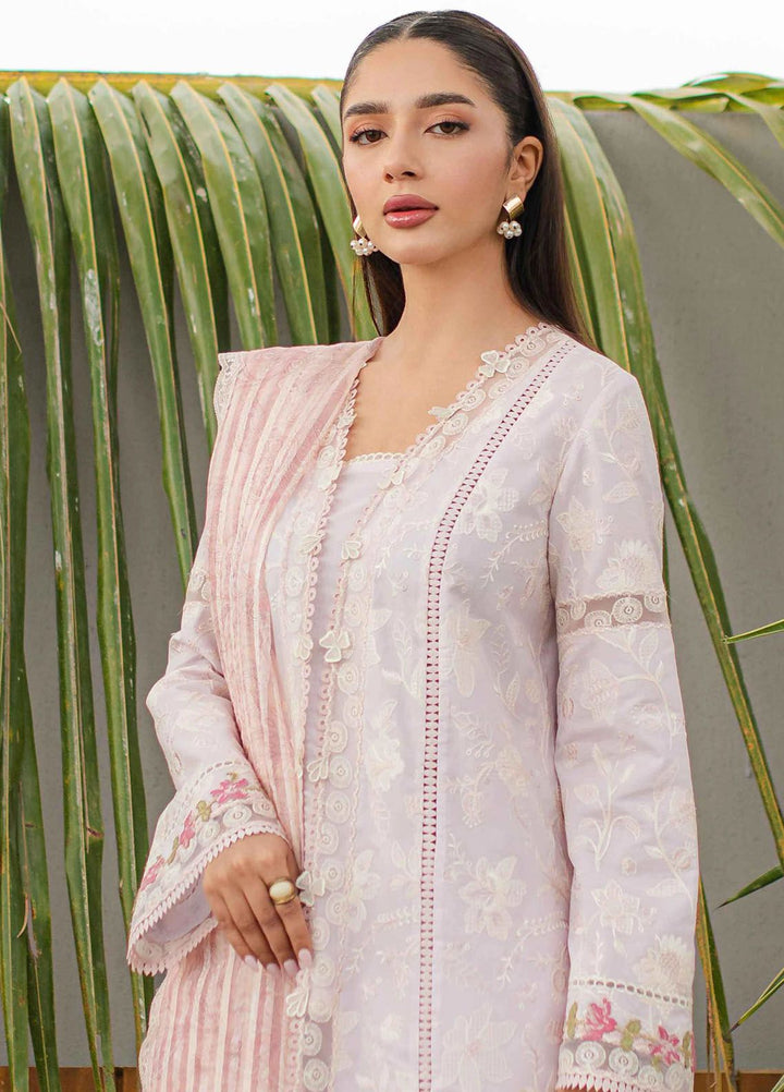 Qalamkar Embroidered Lawn Suits Unstitched 3 Piece QLM24Q JK-11 Nieve - Summer Collection