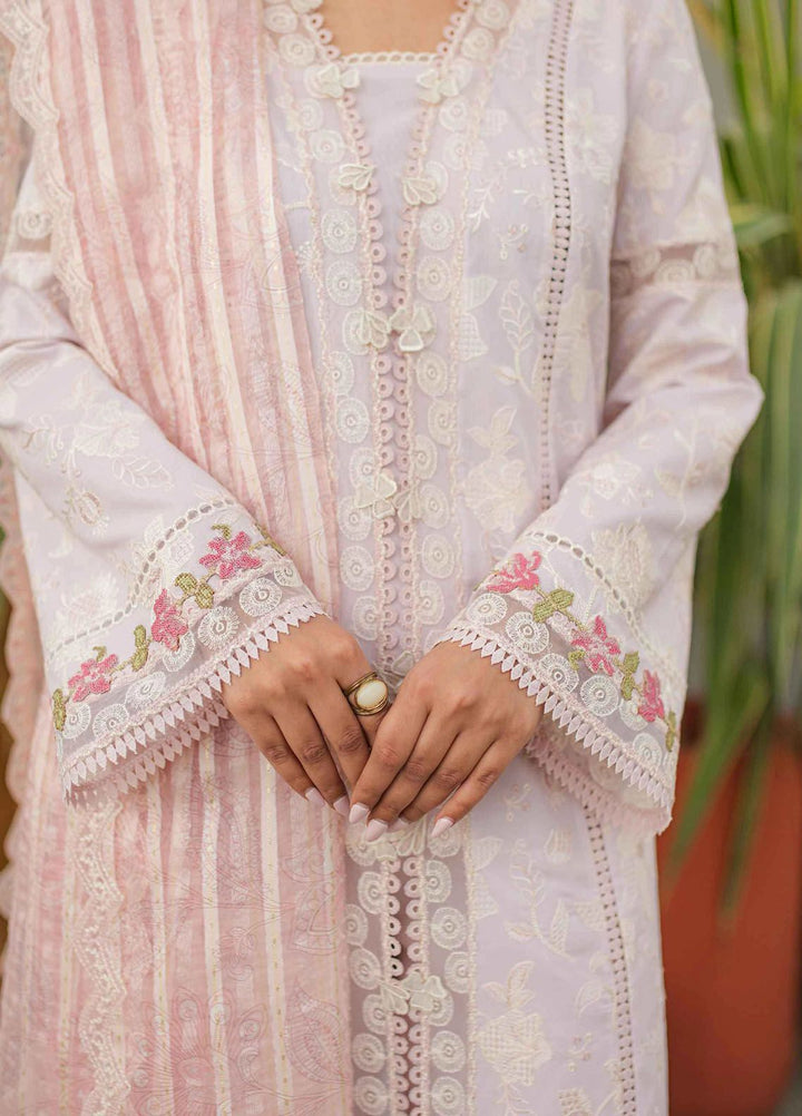 Qalamkar Embroidered Lawn Suits Unstitched 3 Piece QLM24Q JK-11 Nieve - Summer Collection