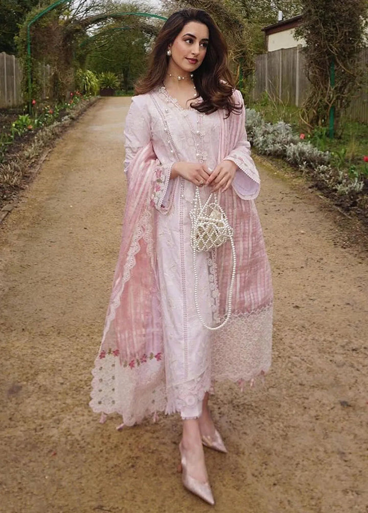 Qalamkar Embroidered Lawn Suits Unstitched 3 Piece QLM24Q JK-11 Nieve - Summer Collection