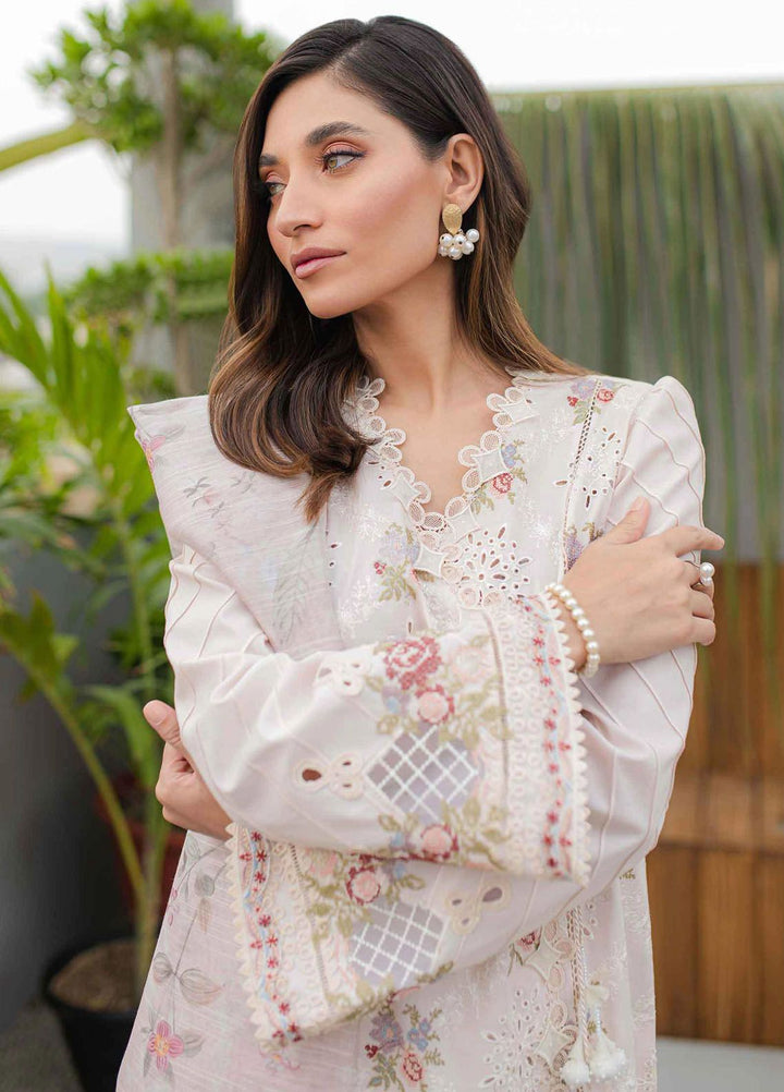 Qalamkar Embroidered Lawn Suits Unstitched 3 Piece QLM24Q JK-13 Opaline - Summer Collection