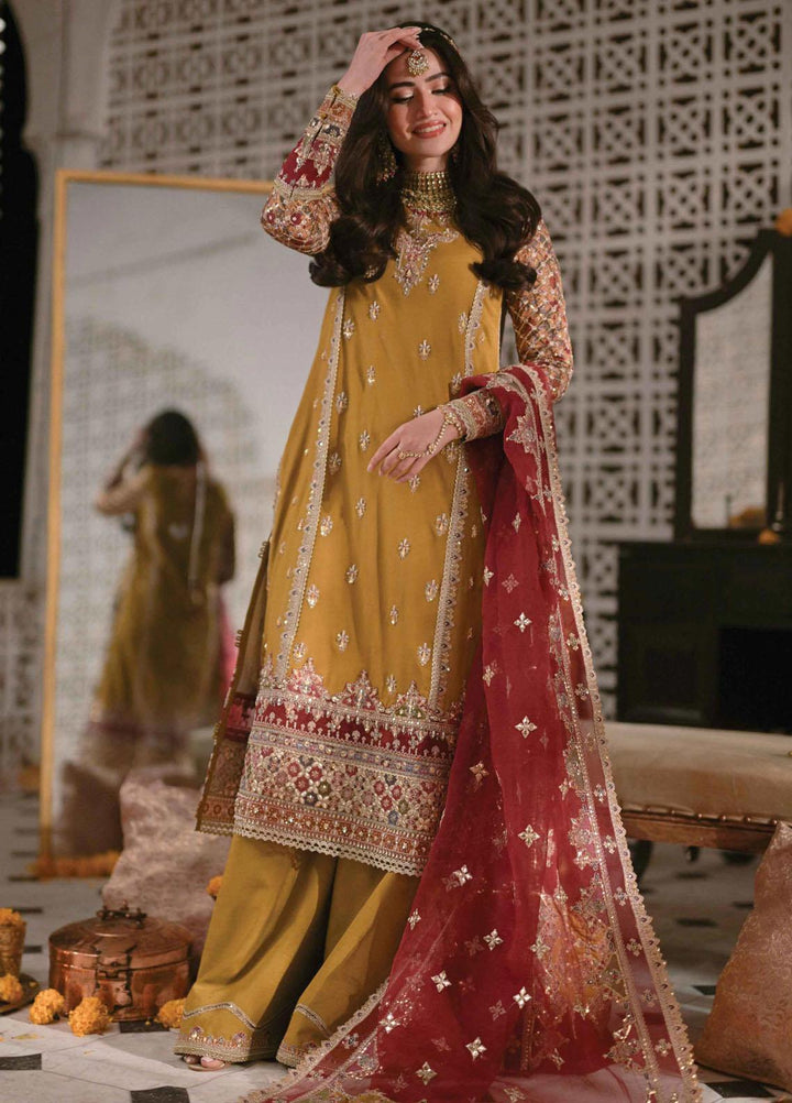 Mastani By Qalamkar Embroidered  Suits Unstitched 3 Piece QLM23M MT-02 Inaya - Luxury Formal Collection