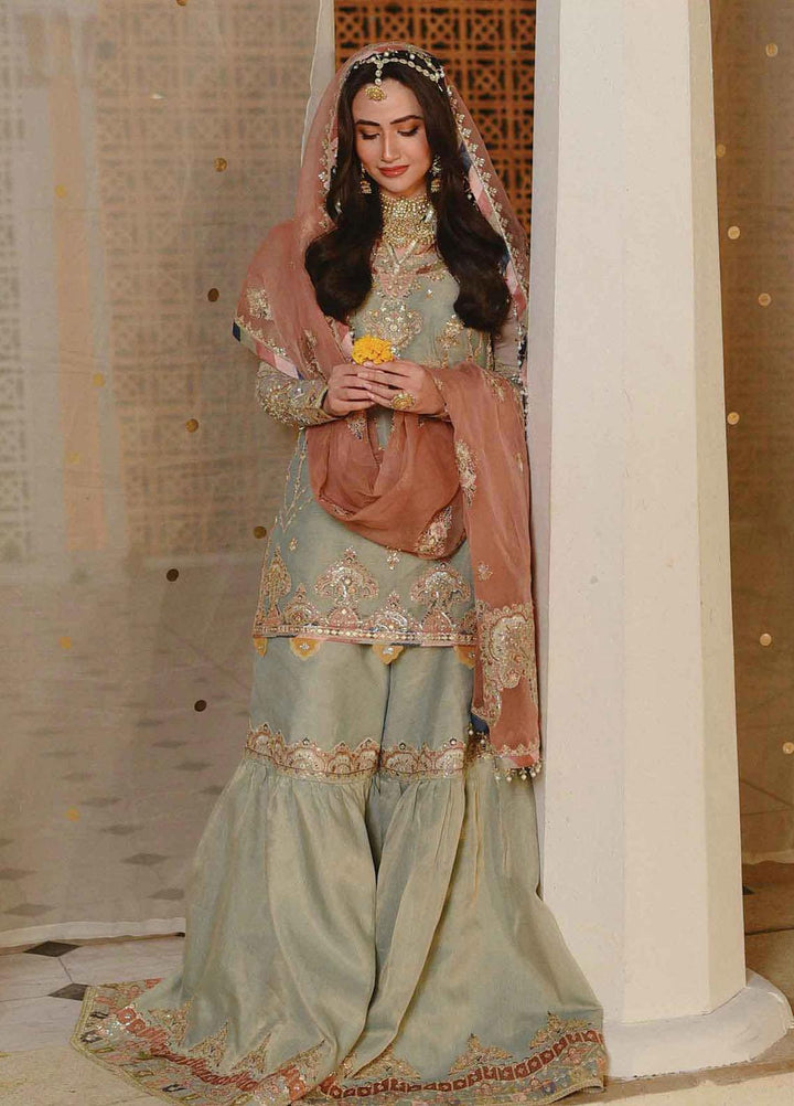 Mastani By Qalamkar Embroidered  Suits Unstitched 3 Piece QLM23M MT-04 Resham - Luxury Formal Collection