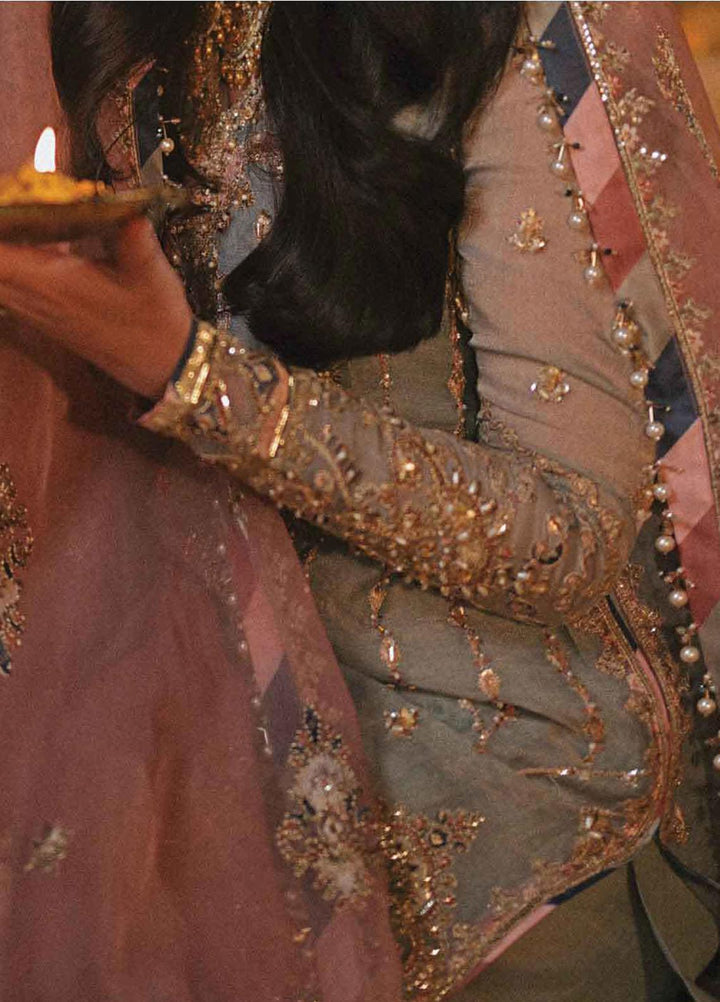 Mastani By Qalamkar Embroidered  Suits Unstitched 3 Piece QLM23M MT-04 Resham - Luxury Formal Collection