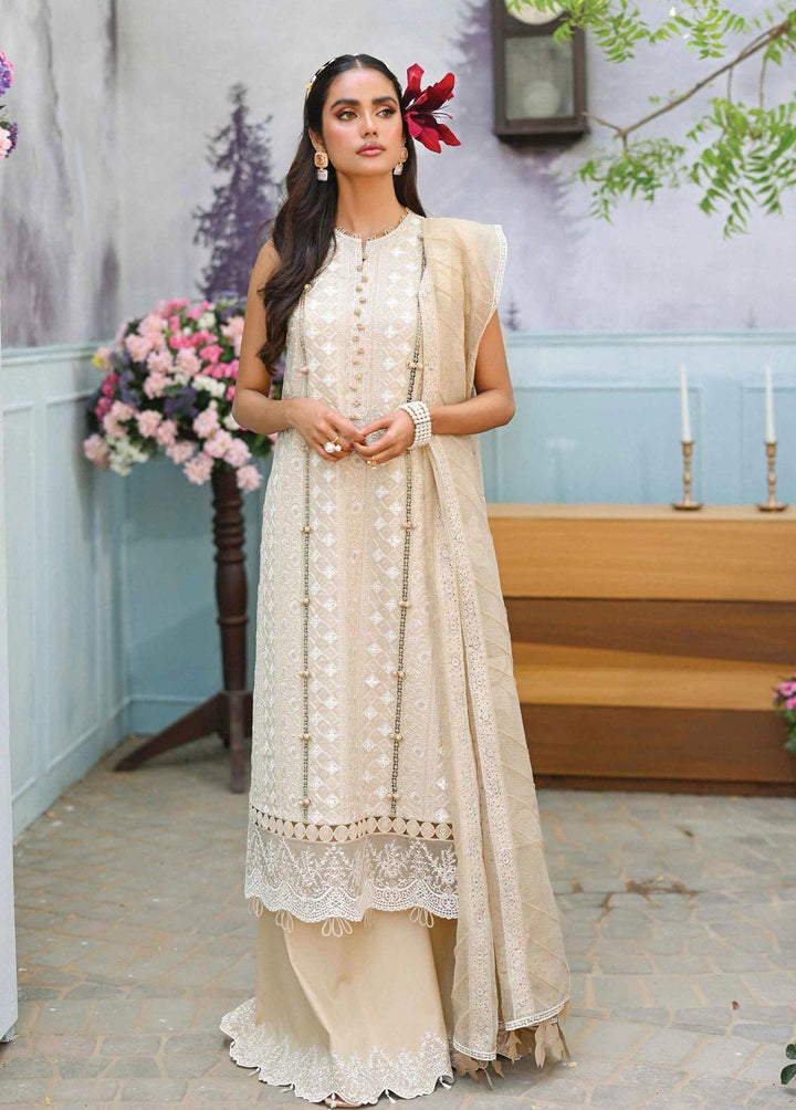 Qalamkar Embroidered Lawn Suits Unstitched 3 Piece QLM23E CF-01 Mira - Eid Collection