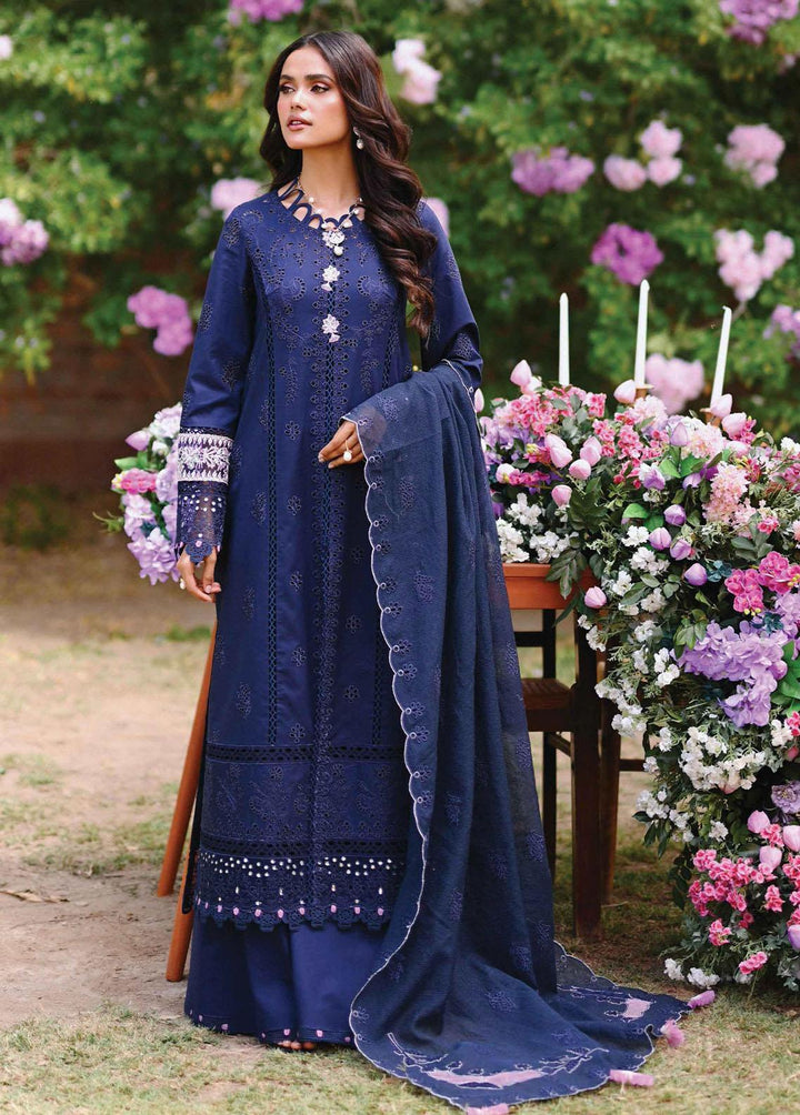 Qalamkar Embroidered Lawn Suits Unstitched 3 Piece QLM23E CF-07 Leah - Eid Collection