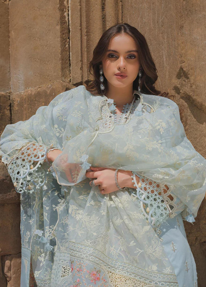 Qalamkar Embroidered Lawn Suits Unstitched 3 Piece QLM23EE BE-02 Mina - Eid Collection