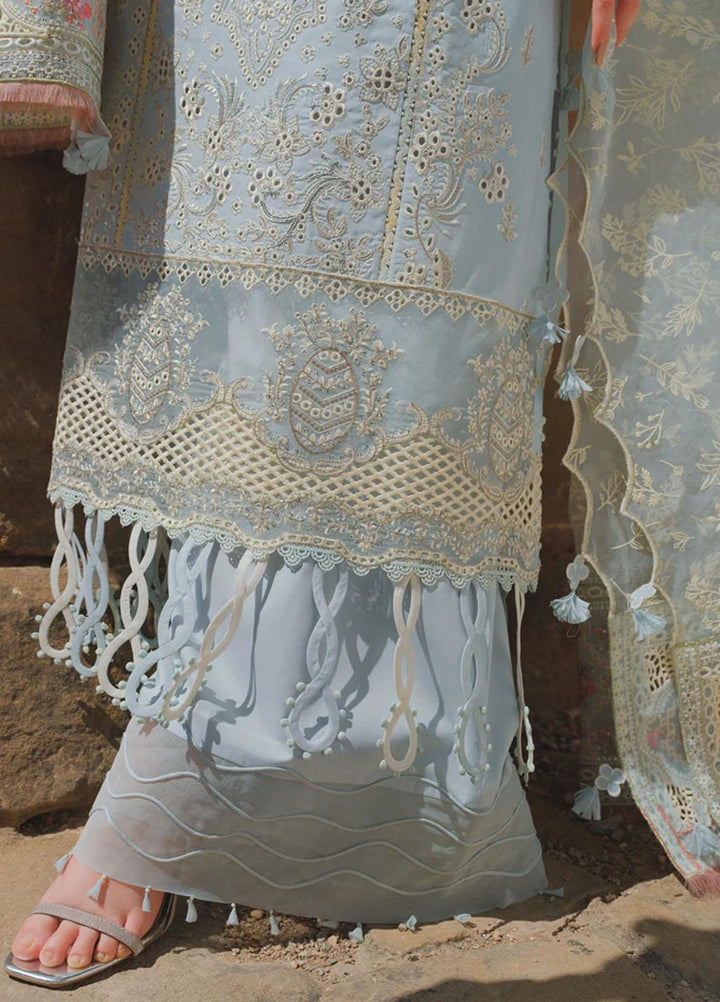 Qalamkar Embroidered Lawn Suits Unstitched 3 Piece QLM23EE BE-02 Mina - Eid Collection