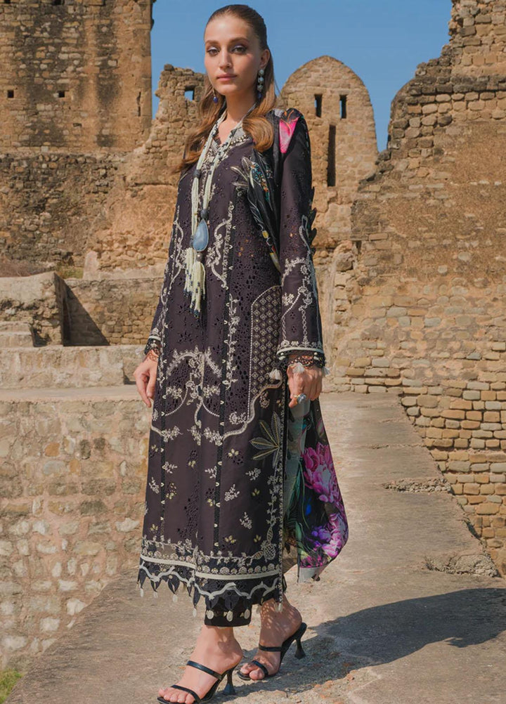 Qalamkar Embroidered Lawn Suits Unstitched 3 Piece QLM23EE BE-03 Inez - Eid Collection