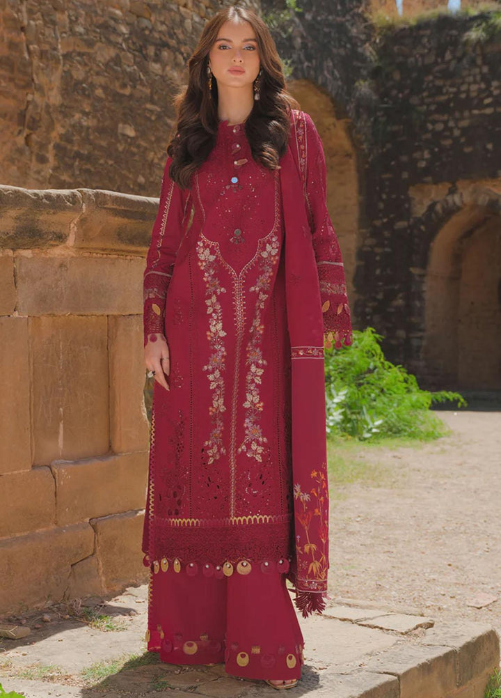 Qalamkar Embroidered Lawn Suits Unstitched 3 Piece QLM23EE BE-06 Rhea - Eid Collection