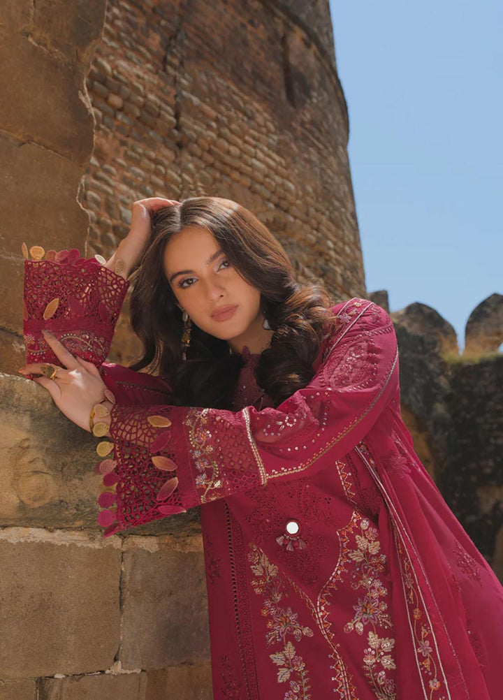 Qalamkar Embroidered Lawn Suits Unstitched 3 Piece QLM23EE BE-06 Rhea - Eid Collection