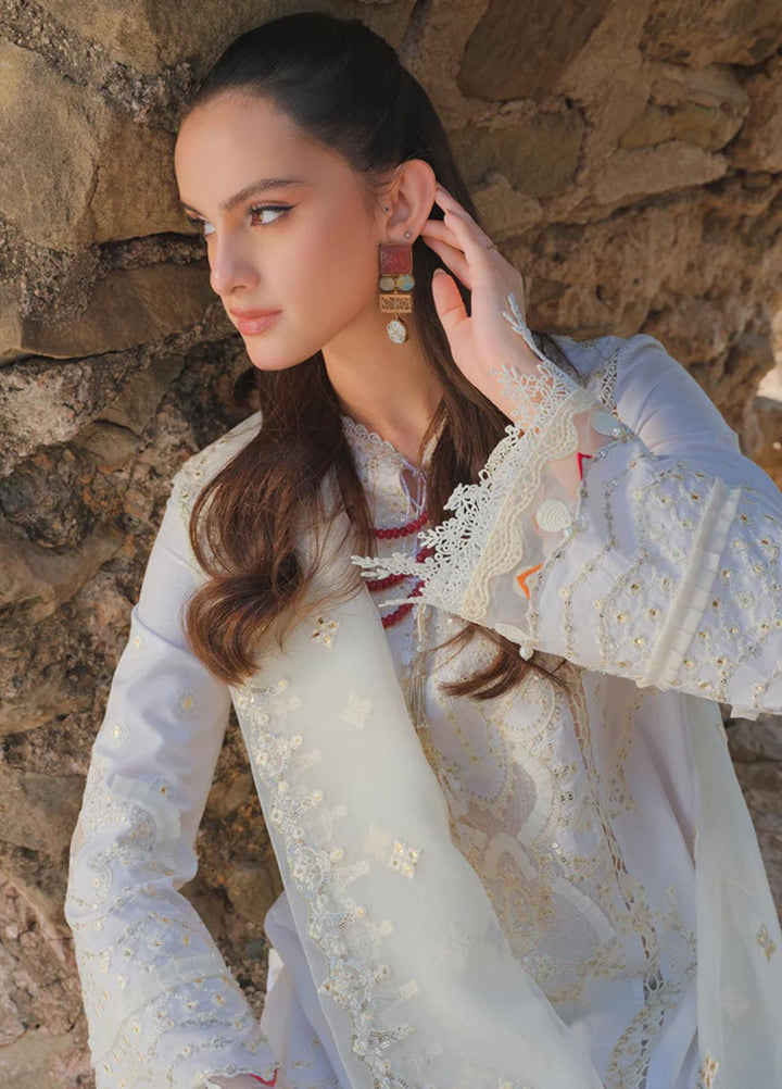 Qalamkar Embroidered Lawn Suits Unstitched 3 Piece QLM23EE BE-07 Ciara - Eid Collection