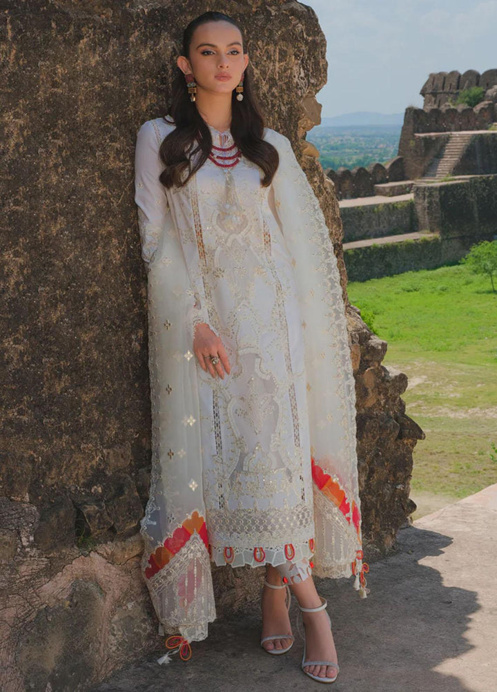 Qalamkar Embroidered Lawn Suits Unstitched 3 Piece QLM23EE BE-07 Ciara - Eid Collection