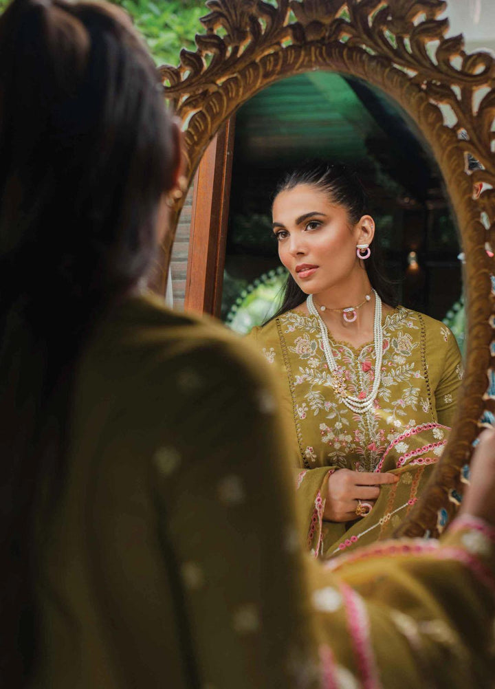 Qalamkar Embroidered Linen Suits Unstitched 3 Piece QLM23LW SC-02 Imani - Luxury Winter Collection